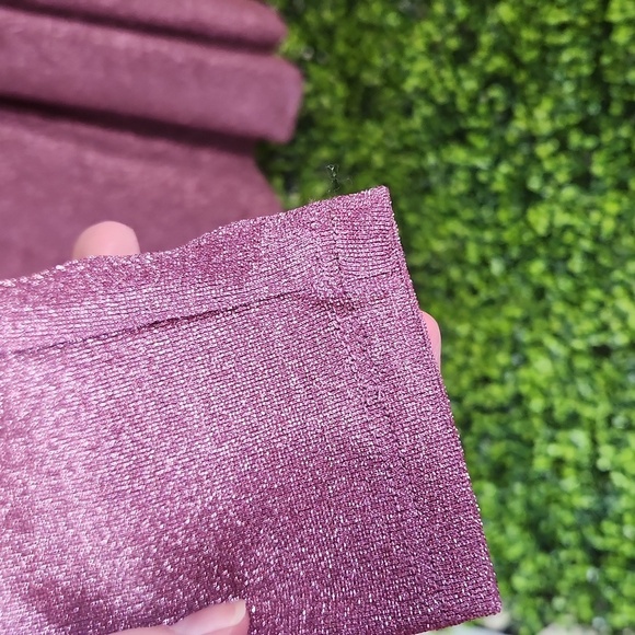 Wild Fable Pink Glitter Shimmer Lurex Bodycon Dress Medium - Picture 3 of 7